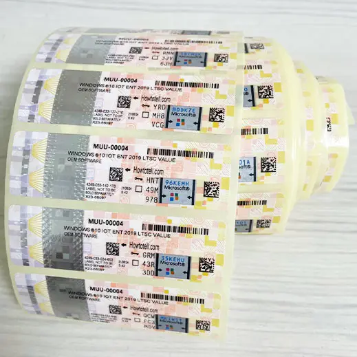 COA Sticker Roll