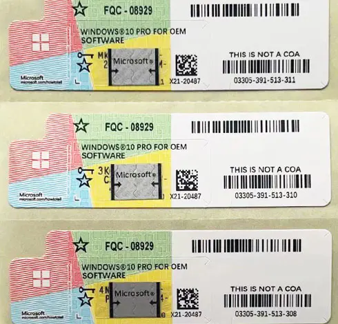 COA Stickers Version 7